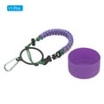 thumbnail image 3 of Uxcell Water Bottle Holder, Paracord Handle Carrying Strap Carrier Purple, 3 of 6