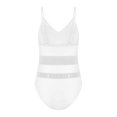 thumbnail image 4 of Traje De BañO Para Mujer Sin Mangas Con Cuello En V Y Hombros Descubiertos Con Lunares XBTCLXEBCO Blanco；L, 4 of 4