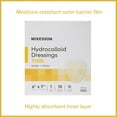 thumbnail image 2 of McKesson Hydrocolloid Dressings, Waterproof Wound Bandage, 6 in x 7 in, 10 Count, 20 Packs, 200 Total, 2 of 12