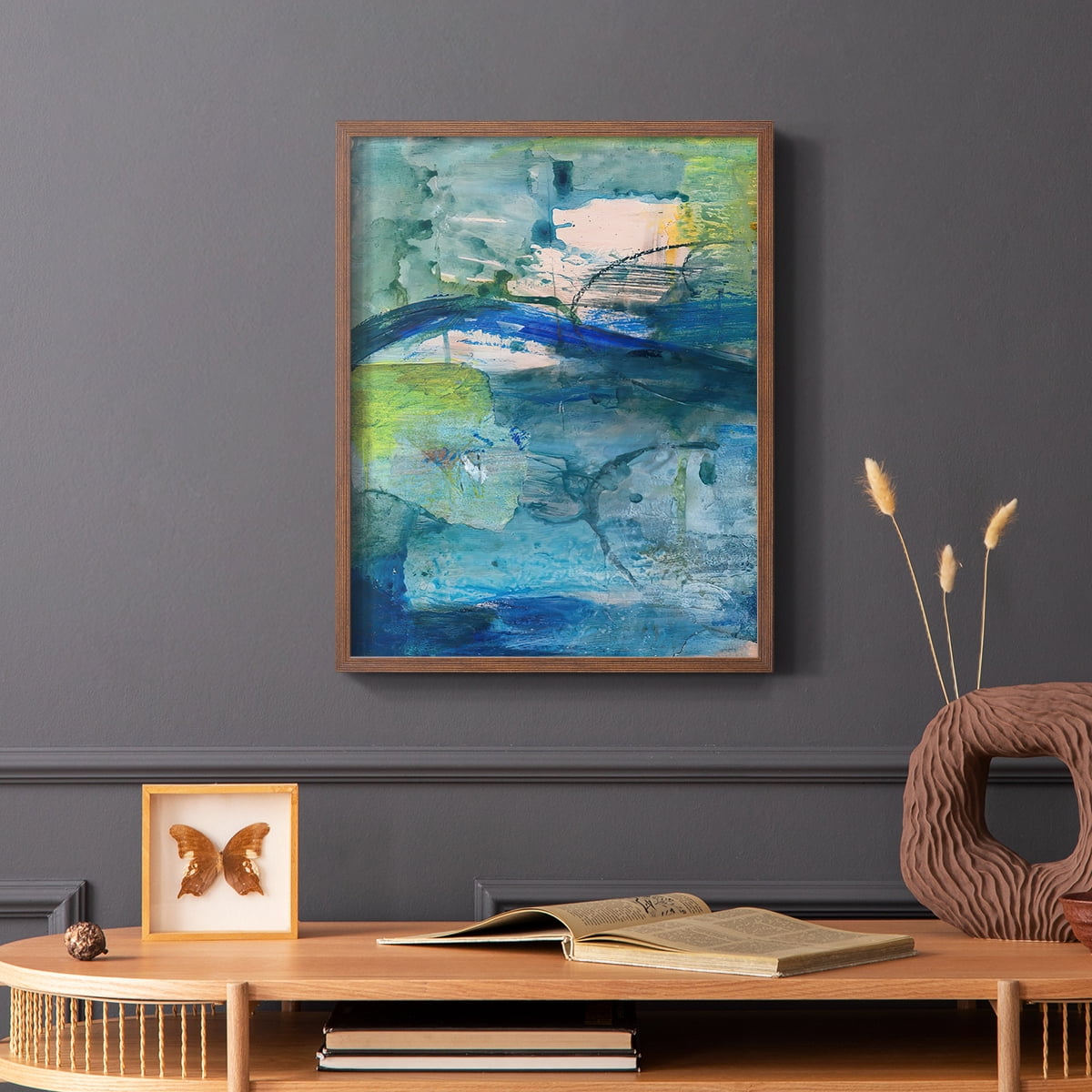 Spring Winds VIII in Brown Solid Wood 8 x 10 Framed Print