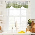 thumbnail image 2 of Tie Up Valance for Windows Sage Green Waves Curtains Valances Rod Pocket Valance Window Treatments Abstract Gradient Fluid Art Balloon Curtains for Kitchen Living Room Bedroom Bathroom 54x18 Inch, 2 of 9
