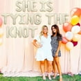 thumbnail image 4 of She is Tying the Knot Bridal Shower Decor Banner Bow Bridal Shower Decorations with Bow Ring Diamond Balloon Bachelorette Party Decorations for Wedding Engagement Party Supplies, 4 of 5