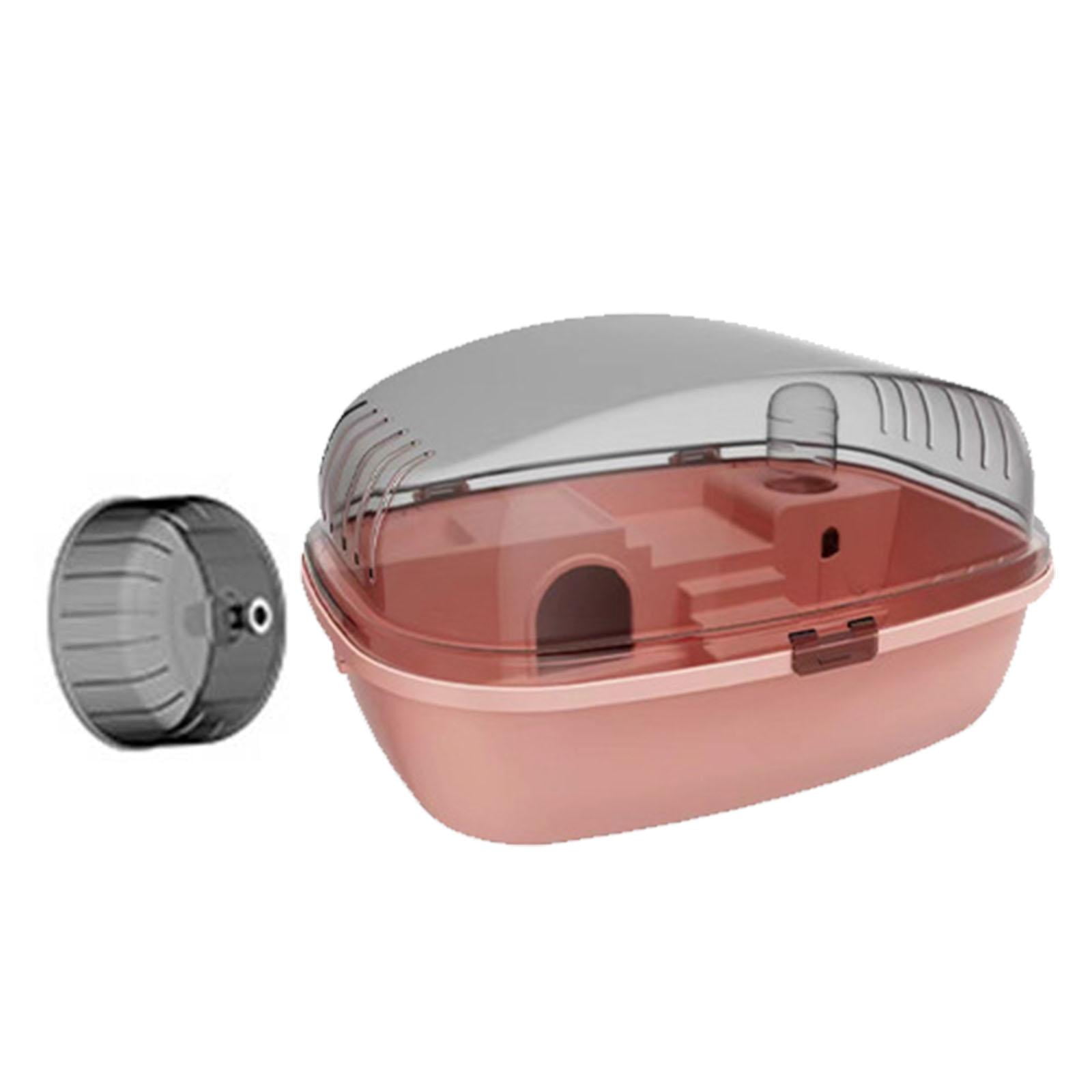 TOOYFUL Large Hamster Cage Rabbit Rats Transparent Hedgehog Portable Hamster