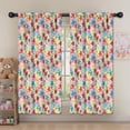 thumbnail image 5 of Pioneer Flower Floral Print Pattern Insulated Teens Curtains Set Of 2, Bedroom Essentials, Toddler Room Decor 52"x63", 5 of 5