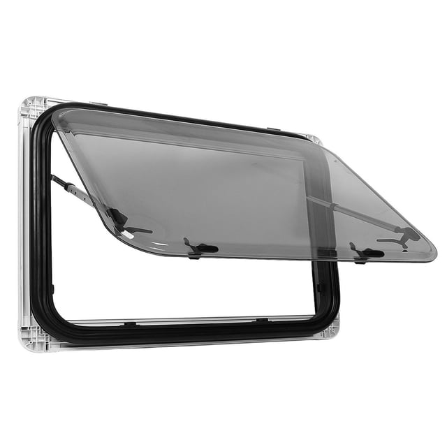 External Exit Window, 75 Opening Angle RV Push Out Window Double Layer Acrylic Glass for Campervans