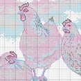 thumbnail image 5 of Dimensions® Black & White Hens Counted Cross-Stitch Kit, 5 of 6