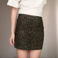 thumbnail image 5 of ZHOGXU Kids Girls Elegant Leopard Print Skirt Comfortable Fashion Skirts For Summer Casual Daily Wear,Coffee,13-14 Years, 5 of 9
