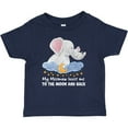 thumbnail image 3 of Inktastic My Meemaw Loves Me to the Moon and Back Elephant Family Boys or Girls Baby T-Shirt, 3 of 5