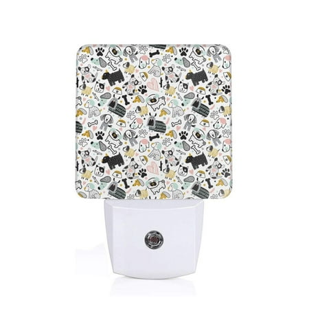 

Sigee Puppy for Night Lights Plug into Wall Dusk to Dawn Sensor Warm White Led Night Light 0.5W for Kid Hallway