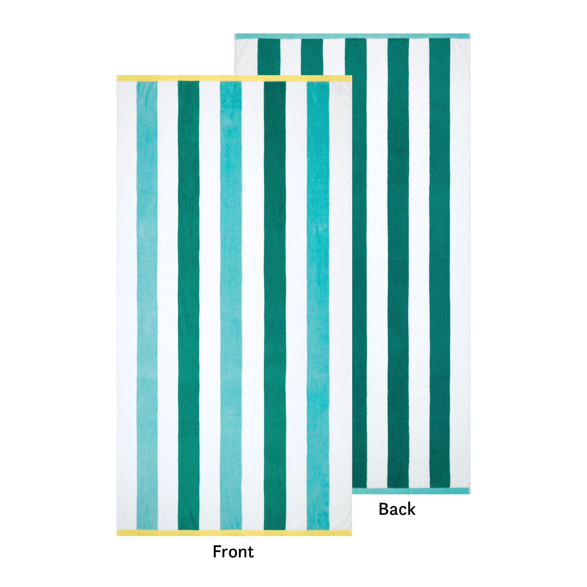 Better Homes & Gardens Beach Towel, Size 72" x 38", Green