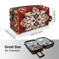 thumbnail image 4 of XMXT Large Capacity Makeup Pouch Bag, Vintage Persian Background Make Up Storage Bag Cosmetic Travel Toiletry Bags for Women Men, One Size, 4 of 9