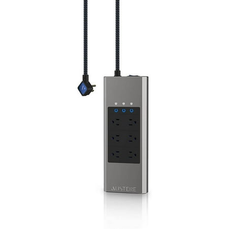 UPC: 0850007784027 | Austere 5SPS6US1 V Series Power 6-Outlet w/ Omniport USB