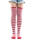 thumbnail image 1 of Zhuge 2 pares de calcetines por encima de la rodilla, calcetines hasta la rodilla, medias altas hasta el muslo, calcetines hasta la rodilla para mujer, para cosplay de niña,rojo, 1 of 2