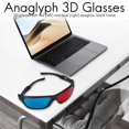 thumbnail image 4 of 5x Red And Blue Anaglyph Dimensional 3d Vision Glasses For Tv Movie Game Dvd, 4 of 5