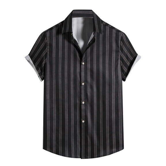 IROINNID Men's And Big Men's Hawaiian Style Short Sleeve Beach Blouse,Size L-5XL