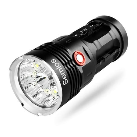 10000 Lumens Flashlight - 12 LEDs Super Bright Rechargeable Flashlights 3 Mode Flashlight Water Resistant, Handheld Flashlights, Best Camping, Outdoor, Emergency, Everyday