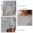 thumbnail image 2 of Vestido De Cuello RedondoCierre De Manga LargaCuello RedondoTranspirableVestido Cruzado Para Mujer Para La Vida Diaria Para Mujer Para Cita ANGGREK Otros, 2 of 6