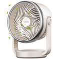 thumbnail image 1 of BURLAN Ventilador de escritorio inalámbrico, ventilador a pilas con USB, ventilador portátil de flujo de aire fuerte de 70 pies, ventilador de funcionamiento silencioso con luz LED y ventilador de mes, 1 of 5