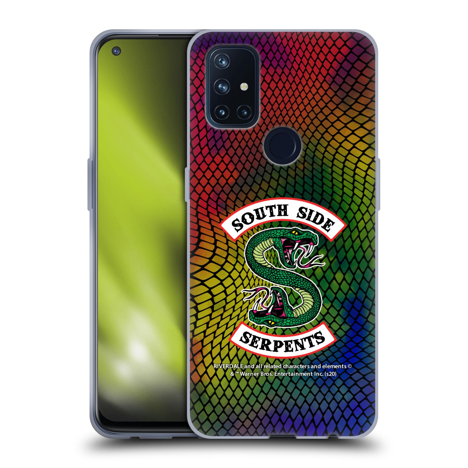 Head Case Designs Officially Licensed Riverdale South Side Serpents Snake Skin Print Logo Soft Gel Case Compatible with OnePlus Nord N10 5G - image 1 of 7