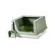 thumbnail image 3 of Caja de arena para gatos con bandeja inferior desmontable semicerrada con pala pulida L verde, 3 of 9