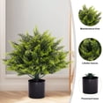 thumbnail image 5 of Árbol de bola topiario de cedro artificial para exteriores con espiga de tierra, planta verde de imitación, 19,68 pulgadas de altura, fácil montaje para la decoración del porche del patio del jardín, 5 of 5