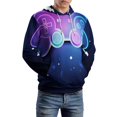thumbnail image 5 of Custom Gamer Gaming Controller 3D Print Hoodie Men Women Autumn Thin Pullover Sweatshirt Vintage Streetwear Tops, 5 of 6