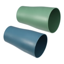 Unique Bargains 2pcs Bathroom Toothbrush Tumblers PP Cup for Bathroom Kitchen Color Blue Green 4.92''x3.03''