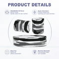 thumbnail image 3 of Sweat Band Set Sports Terry Cloth Headband Wristband Set 8"x2" Moisture Wicking Sweat Absorbing Head Band Gray, 3 of 7