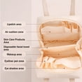 thumbnail image 4 of Bolsa de maquillaje, bolsa de cosméticos portátil, organizador de estuche de maquillaje de viaje de gran capacidad, bolsa de aseo para mujeres y niñas que viajan, 4 of 6