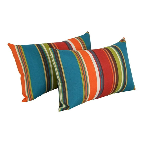 Blazing Needles 12 x 20-inch Rectangular Spun Poly Throw Pillows (Set of 2)  9911-S2-REO-51