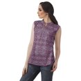 thumbnail image 3 of Moomaya Printed Mandarin Collar Tunic Sleeveless Casual Tank Top Summer Wear, 3 of 6