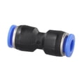 thumbnail image 4 of 2pc 6MM OD Tube Pneumatic Straight Union Connector, Push To Connect Air Fitting, 4 of 10