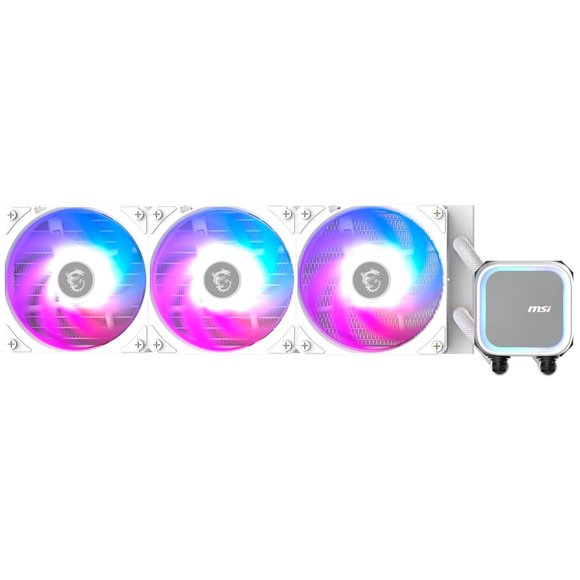 Enfriamiento Liquido MSI MAG CORELIQUID A13 360 WHITE ARGB PWM 3800RPM LGA 1851 AM5 Blanco