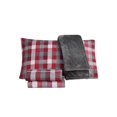 thumbnail image 1 of Sanders Ensemble de Draps en Microfibre 5 Pcs et Jeté, Vin, Simple, 1 of 1