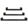 thumbnail image 1 of 3PC U SHELF SET  BLACK, 1 of 3