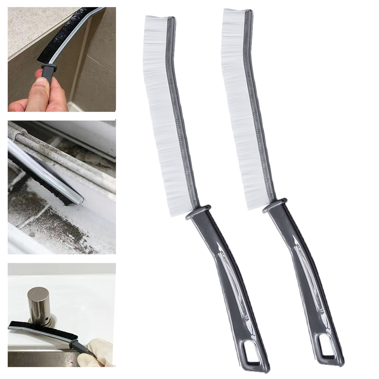 Ycolew Grout Cleaner Brush Scrub Set Stiff Bristle Scrubbing & Detail