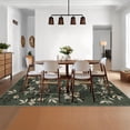 thumbnail image 5 of FairOnly 9'x12'Low Pile Area Rug for Living Room Machine Washable Non Slip Non Shedding Foldable Carpet，Green, 5 of 8
