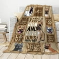 thumbnail image 2 of French Bulldog Throw Blanket Super Soft Flannel Blanket Home Decor,Plush Fuzzy Cozy Bed Quilt Blanket for Couch Bed Sofa All Season,40"x50"-Kids/Throw Size, 2 of 6