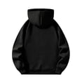 thumbnail image 4 of Men's Quarter Zip Hoodies Zip Up Hoodie Long Sleeve Drop Shoulder Sweatshirt Casual Pullover, L, 4 of 6