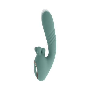 Evolved Thrust Into Ecstasy Rechargeable Silicone G-Spot Vibrator, Green