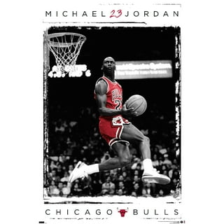 Michael Jordan Going For A Hard Layup Canvas Print / Canvas Art by