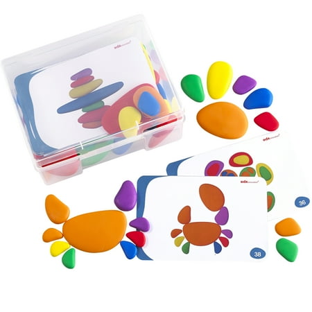 UPC: 4710953449943 | edxeducation Rainbow Pebbles – Set of 36 + 40 Activities
