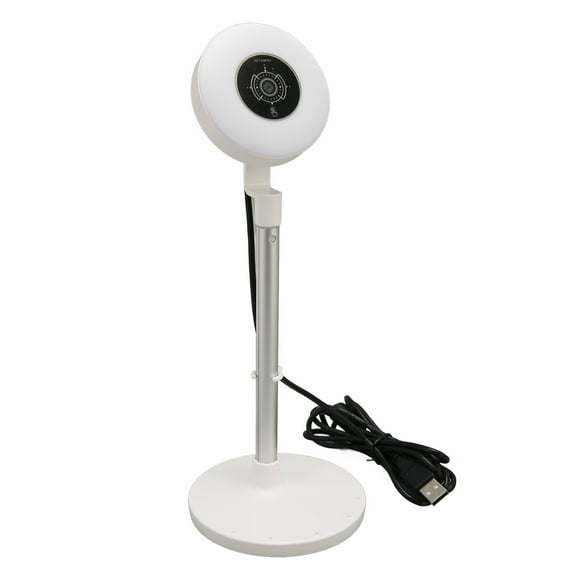 HD Fill Light Webcam, Soft Light Multifunctional Base 3 Level Adjustable Fill Light 1080P Fill Light Webcam for Online Class C500 White Autofocus