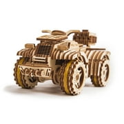 Wood Trick QUAD BIKE ATV Mechanical Models 3D Wooden Puzzles DIY Toy Assembly Gears Constructor Kits for Kids, Teens and Adults