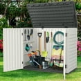 thumbnail image 2 of Uforic 35 cu ft Outdoor Horizontal Storage Sheds, Weather Resistant Resin Tool Shed, Multi-Opening Door for Easy Storage of Bike, Trash Cans, Garden Tools, Lawn Mowers, Waterproof, Lockable, 2 of 6