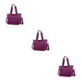 thumbnail image 2 of Wweixi 1/2/3 Sac Fourre-Tout Durable pour Femmes - Imperméable et Résistant à l'Usure, Multiples Poches Violet 3 Pcs, 2 of 6