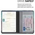 thumbnail image 3 of kwmobile Registration and Insurance Holder - Car Document Holder for Vehicle Documents and Cards - PU Leather, 3 of 5