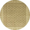 thumbnail image 1 of Ahgly Company Indoor Round Abstract Cinnamon Brown Oriental Area Rugs, 6' Round, 1 of 6