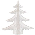 thumbnail image 2 of Shiny Speckled Christmas Tree Tabletop Decoration - 10" - White, 2 of 7