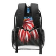 thumbnail image 2 of Susaid Eagle Head With American Flag Print Clear Backpack See Through Transparent Plastic Clear Bookbags for School, College, Stadium,Work, 2 of 7